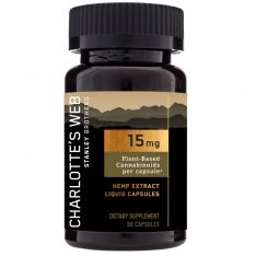 Charlotte's Web - Full Spectrum CBD Liquid Capsules - 15mg per capsule